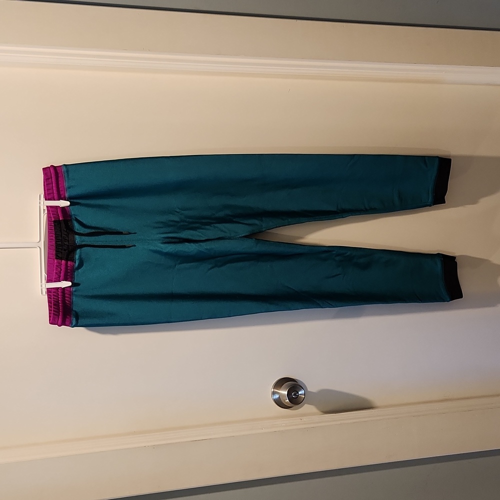 Girls joggers, size large 10-12, Teal, Magenta, Black